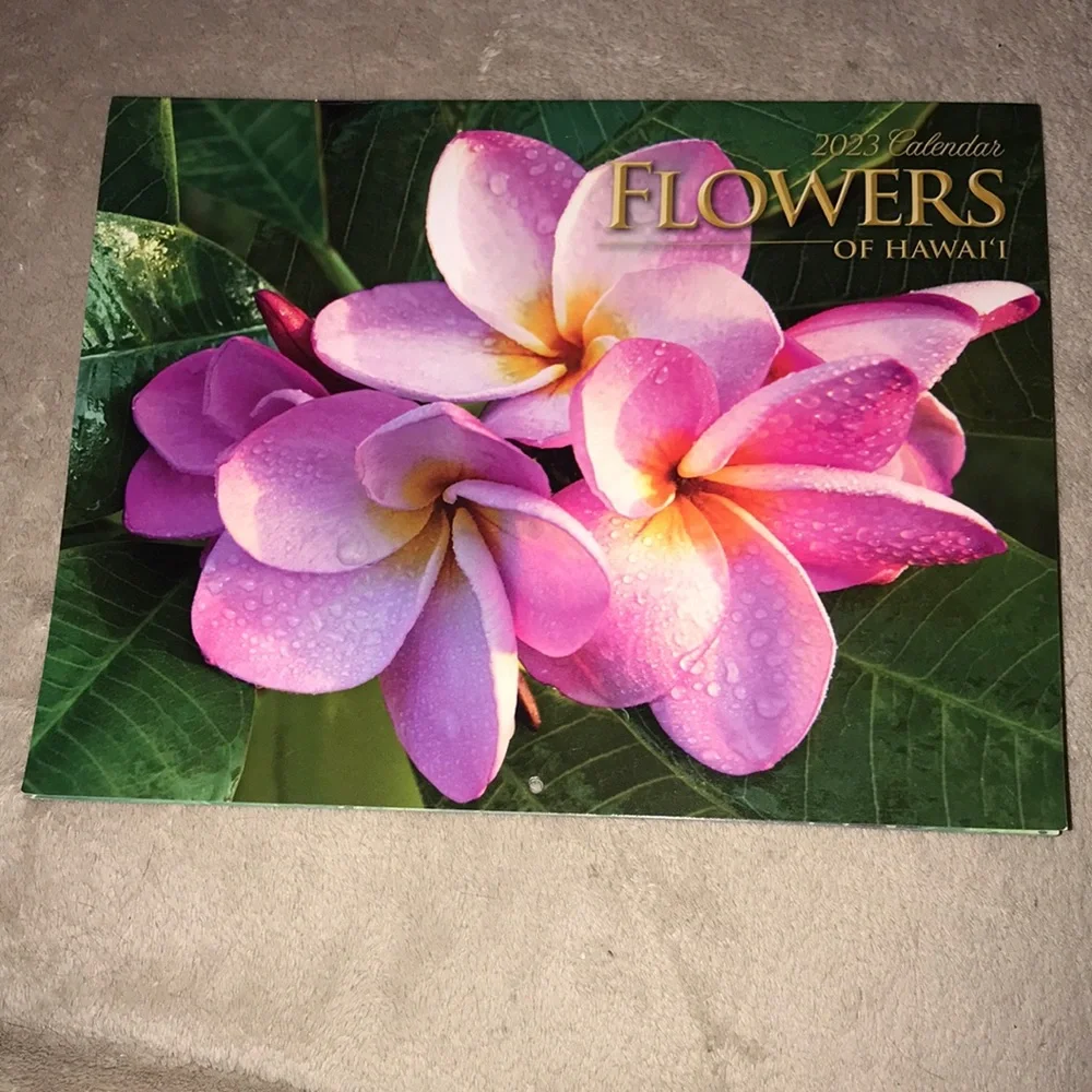 2023 calendar Flowers 💐 of Hawaii New